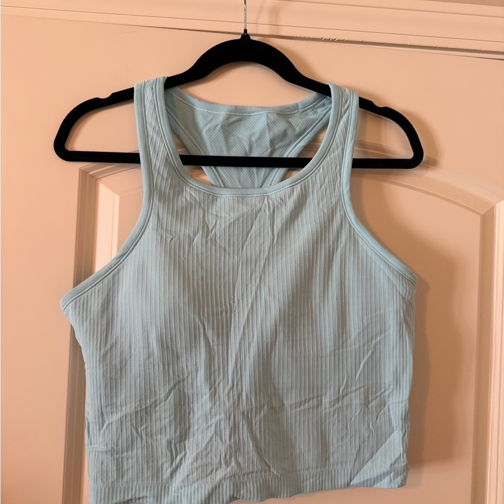 Lululemon Blue Cropped Tank Top
